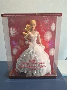 Barbie Holiday 2008 Collector Doll - Silver & White
